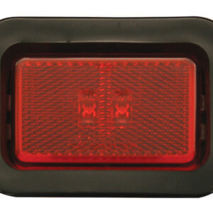 3.125 Inch Rectangular Marker/Clearance Light with Reflex and 2 LEDs