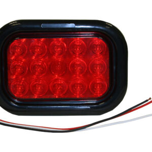 5.33 Inch Rectangular Stop/Turn/Tail Light Kit with 15 LEDs