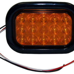5.33 Inch Rectangular Turn Signal Light Kit with 15 LEDs