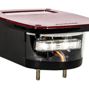 5.75 Inch Box Style 3-Stud Stop/Turn/Tail Light with Reflex and 38 LEDs