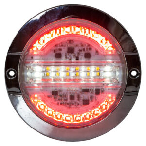 Combination 4 Inch LED Stop/Turn/Tail, Backup, and Amber Strobe Light
